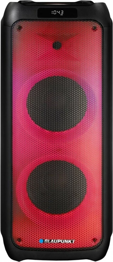 Zvočnik PartyBox z Bluetooth, karaoke, 1000 W, črn, 2 brezžična mikrofona, Blaupunkt PB10DB