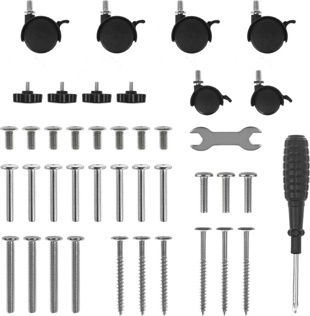 Mobilna miza z nastavljivo višino Maclean MC-124 B, 80x60 cm, višina 67–115 cm, nosilnost max 50 kg, črna