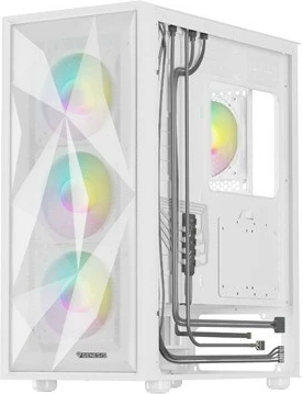 Računalniško ohišje Natec Genesis Diaxid 605 ARGB, Midi Tower, belo