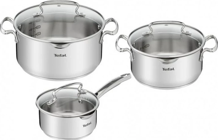 Set ponev Duetto+ Tefal G719S674, 6 kosov, inox