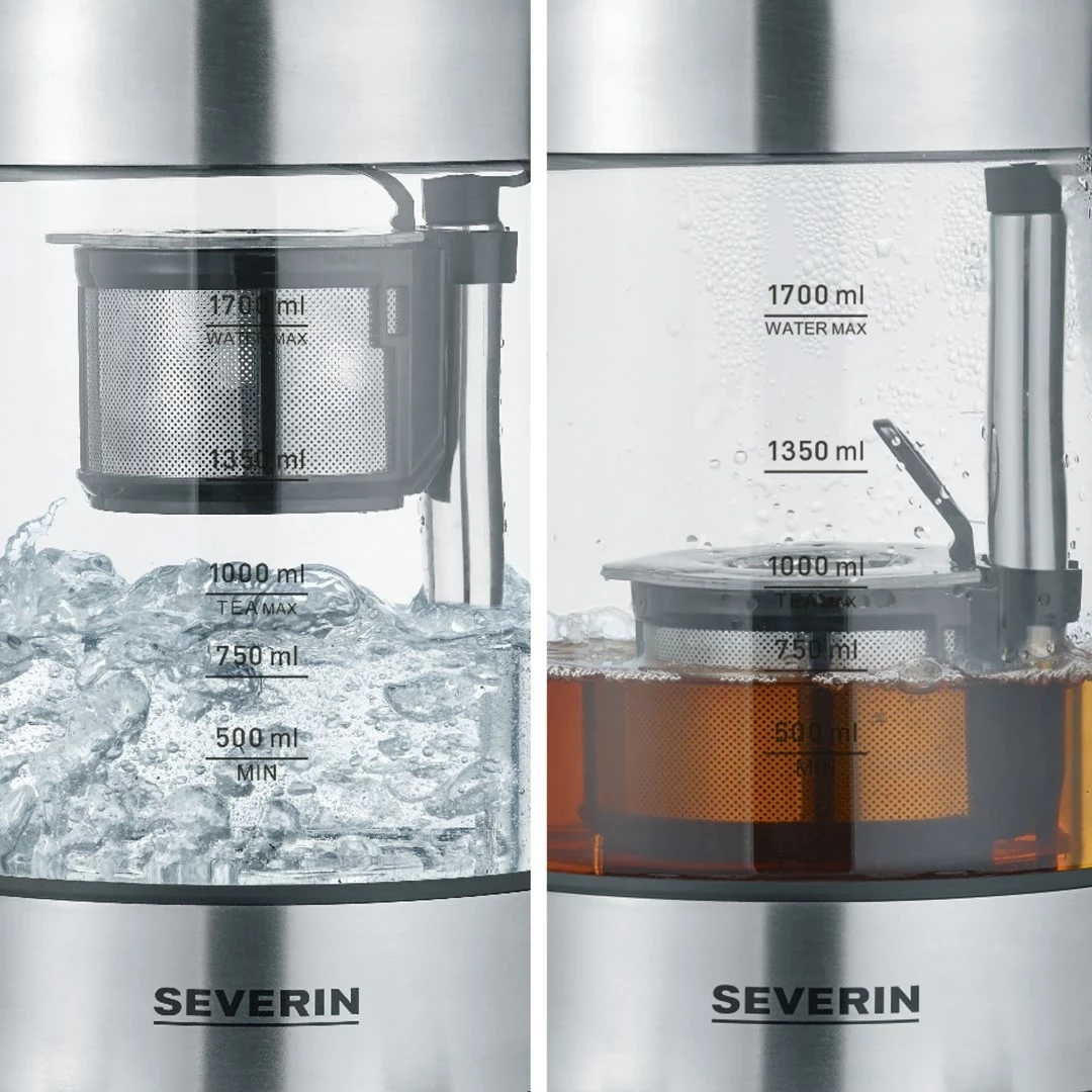 Električni grelnik vode Severin WK 3422, 1,7 L, 3000 W, inox Električni grelnik vode Severin WK 3422, 1,7 L, 3000 W, inox