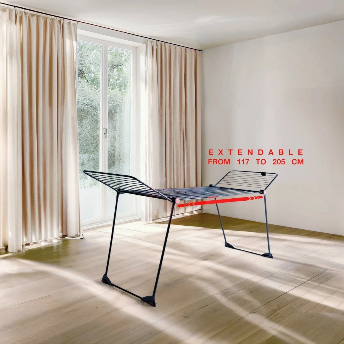 Sušilnik perila Vileda Infinity FLEX Ultimate, 30 m, črn