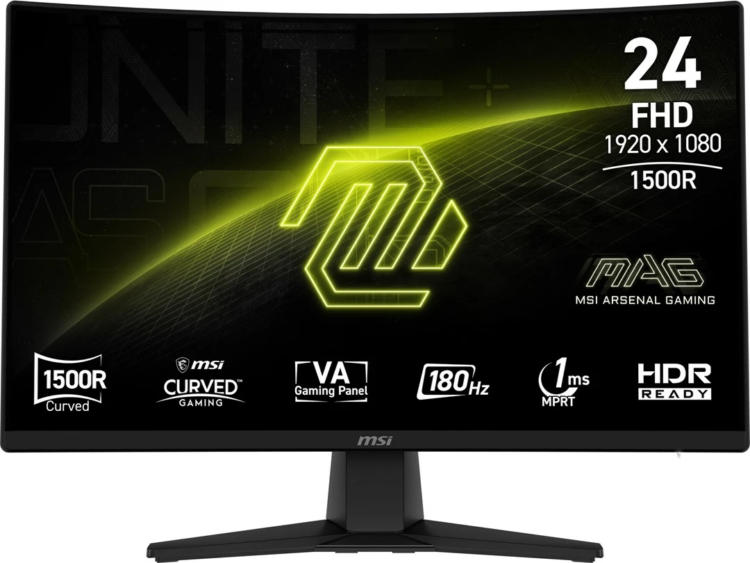 Igralni monitor MSI MAG 242C, 23,6", Full HD, 180 Hz, črn