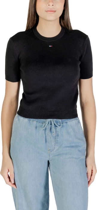 Majica ženska, črna, Tommy Hilfiger Jeans