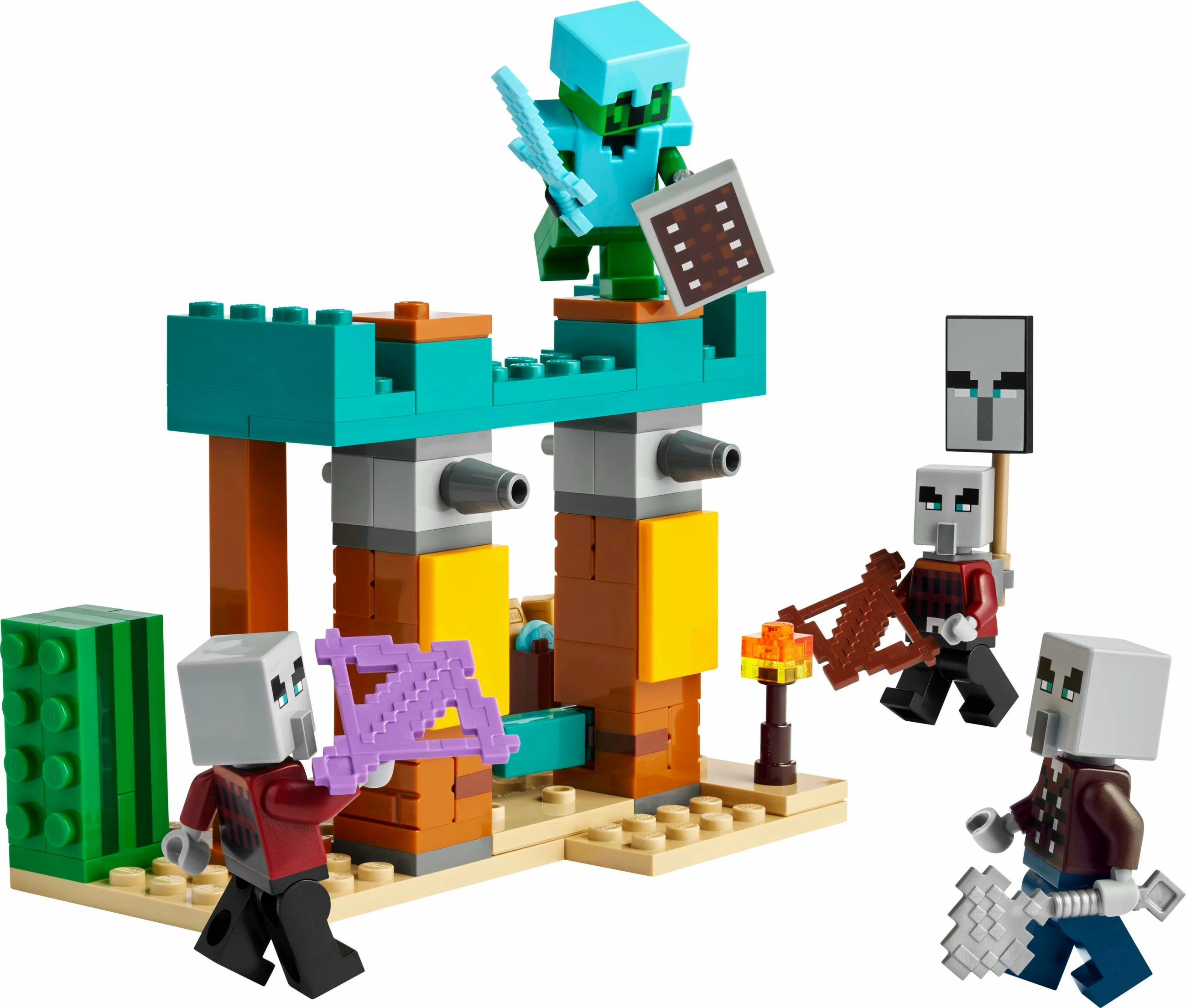 Set za sestavljanje Minecraft 21267, 105 kosov, večbarven