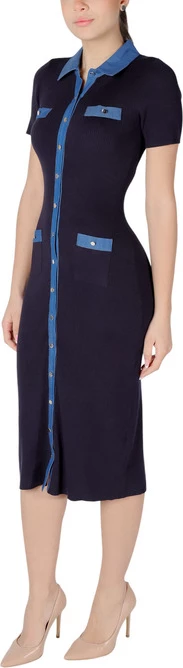 Obleka Morgan De Toi za ženske, modra