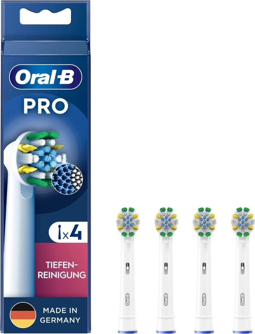 Glava električne zobne ščetke, Oral-B 860885 Pro Tiefenreinigung, 4-delni set, bela