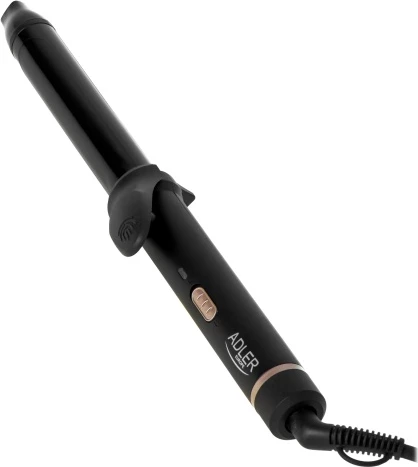 Kodralnik za lase, keramičen 25 mm, Adler AD 2115, 45 W, črn z zlatimi elementi