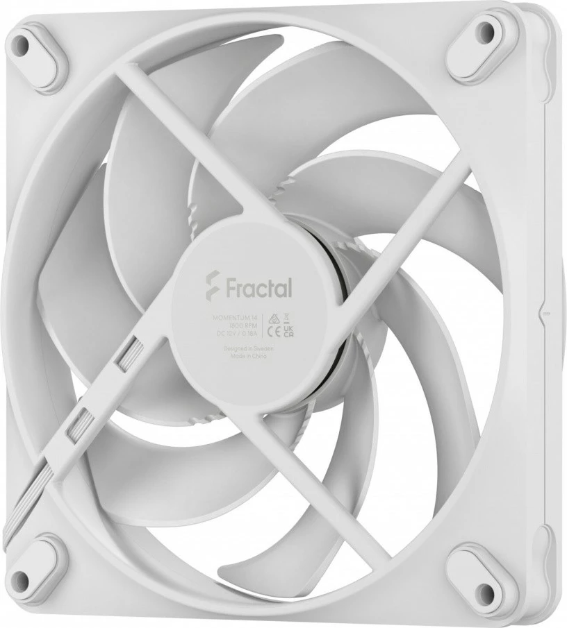 Ventilator 140 mm, bel — Fractal Design Momentum 14