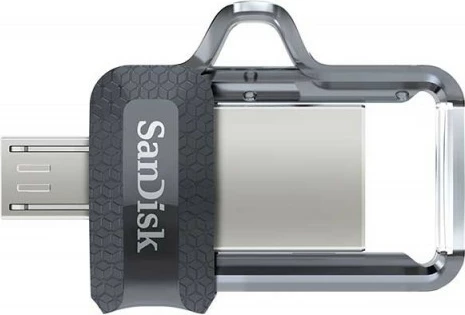 Pendrive Ultra Dual Drive m3.0, SanDisk, 128GB, USB 3.0/microUSB, sivo/srebrn Pendrive Ultra Dual Drive m3.0, SanDisk, 128GB, USB 3.0/microUSB, sivo/srebrn