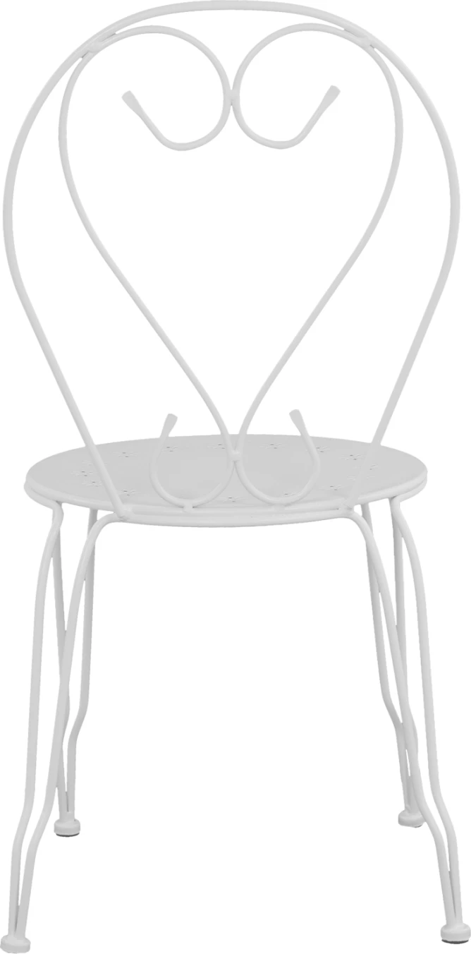 Kovinski stol Amore bel 42x48x90 cm FH5007.12