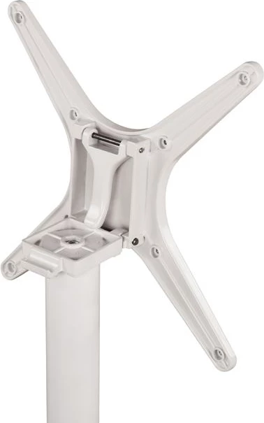 Aluminijasto zložljivo belo mat stojalo s križem 69x69x73-92cm FH459.02