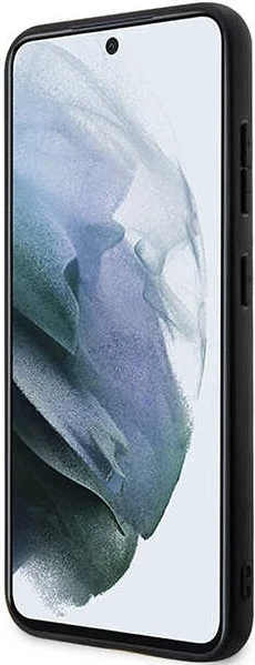 Ovitek za telefon Saffiano Mono Metal Logo Karl Lagerfeld za Samsung Galaxy S24, črn