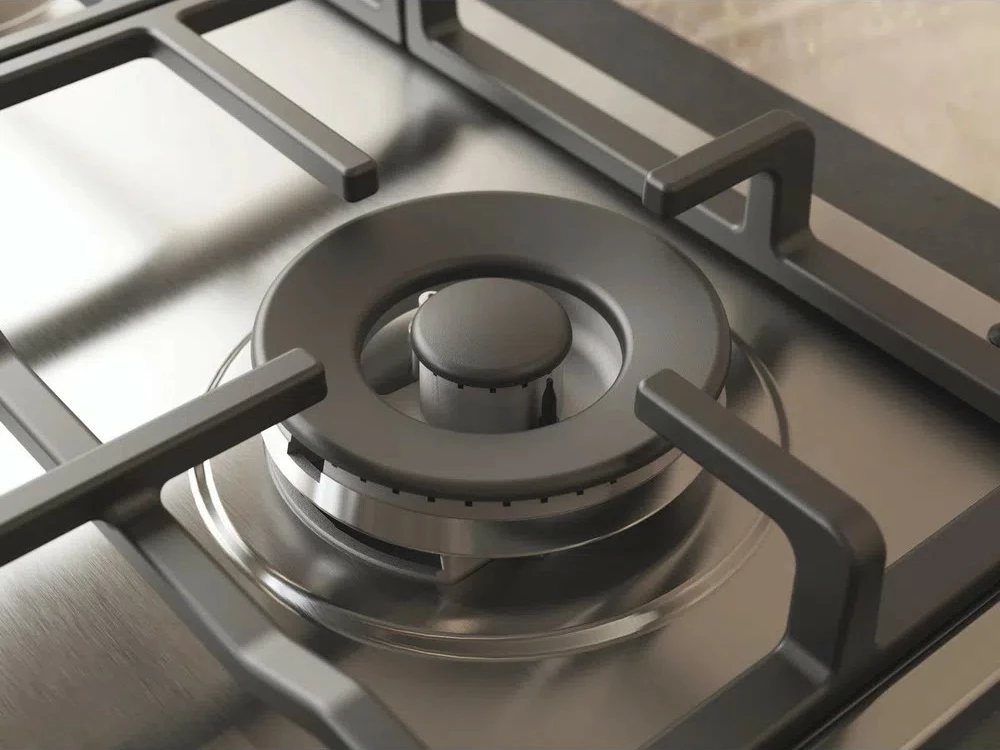 Plinska kuhalna Whirlpool TGML661IXR, 4 gorilniki, inox