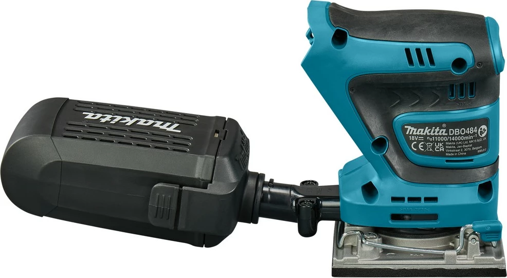 Orbitalni brusilnik Makita DBO484Z, 18V, 2 hitrosti, črno/moder