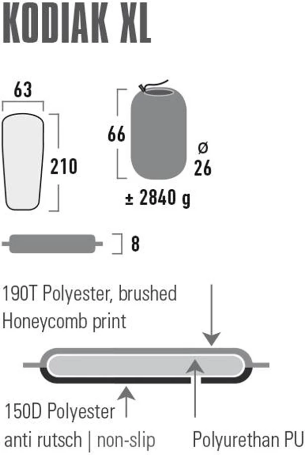 Samodejno napihljivo ležišče High Peak, črno