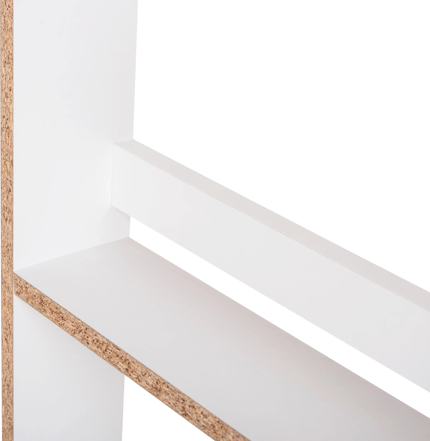 Stenske police SANI FH18224.01 melamin v beli barvi 60x10x120Hcm (4 police)