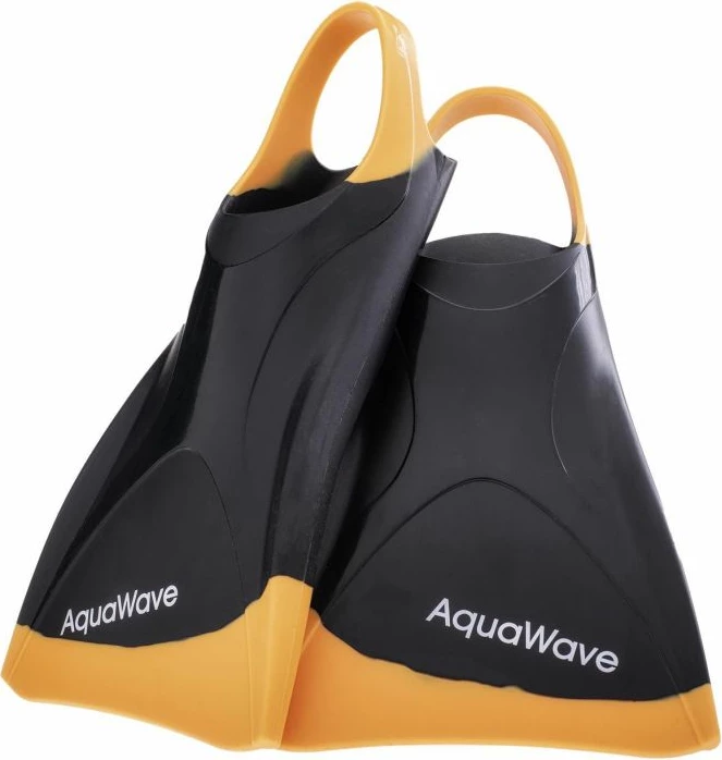Plavalna kapa za ženske in otroke AquaWave, črno-oranžna