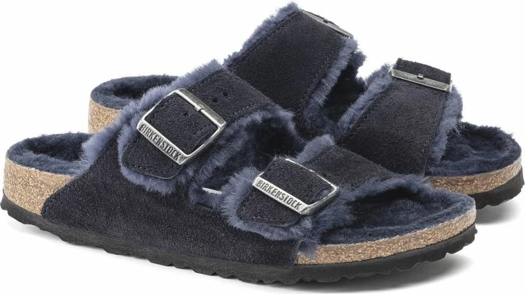 Topli natikači Birkenstock unisex, modri