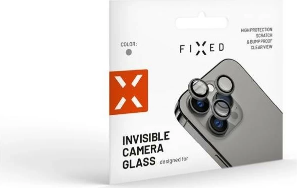 Zaščita iz stekla za kamero za Apple iPhone 14 Pro/14 Pro Max, siva stardust