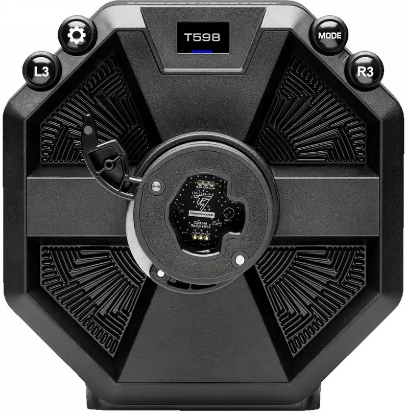 Dirkalni volan z nastavljivimi kovinskimi pedali Raceline LTE za PC/PS4/PS5, Thrustmaster T598, črn