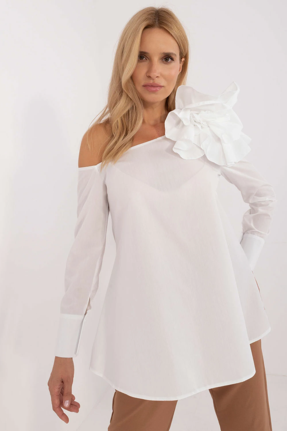 Elegantna bluza Lakerta model 200310, bela