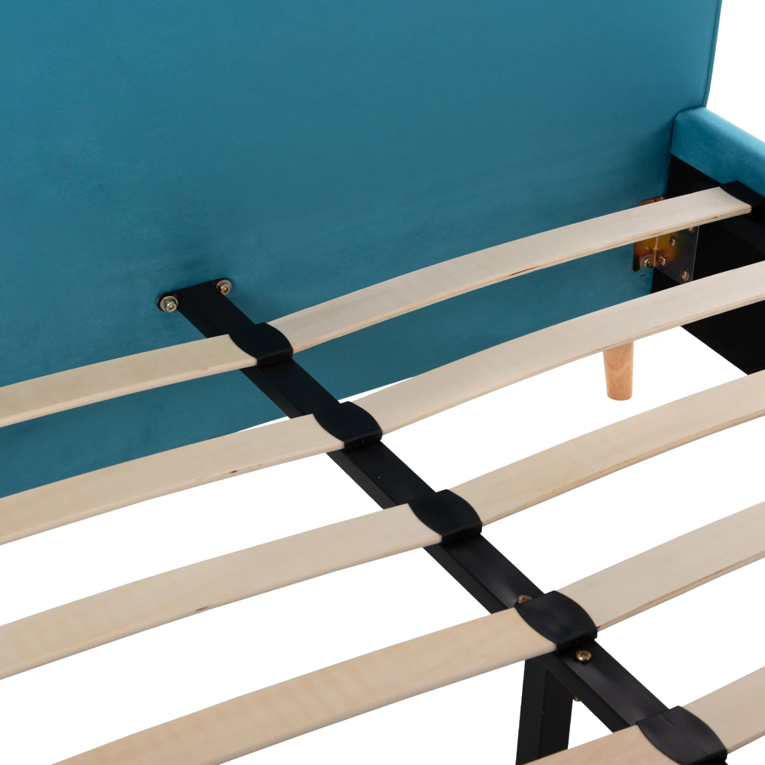 Postelja MAYLIN FH598.08 z modro-zelenim žametom za vzmetnico 120x200 cm