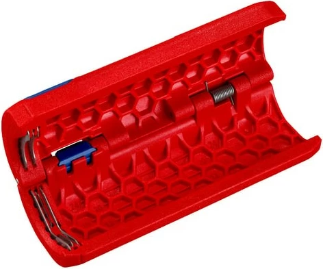 Prirezovalnik plastičnih cevi Knipex TwistCut, 100 mm, rdeče/moder