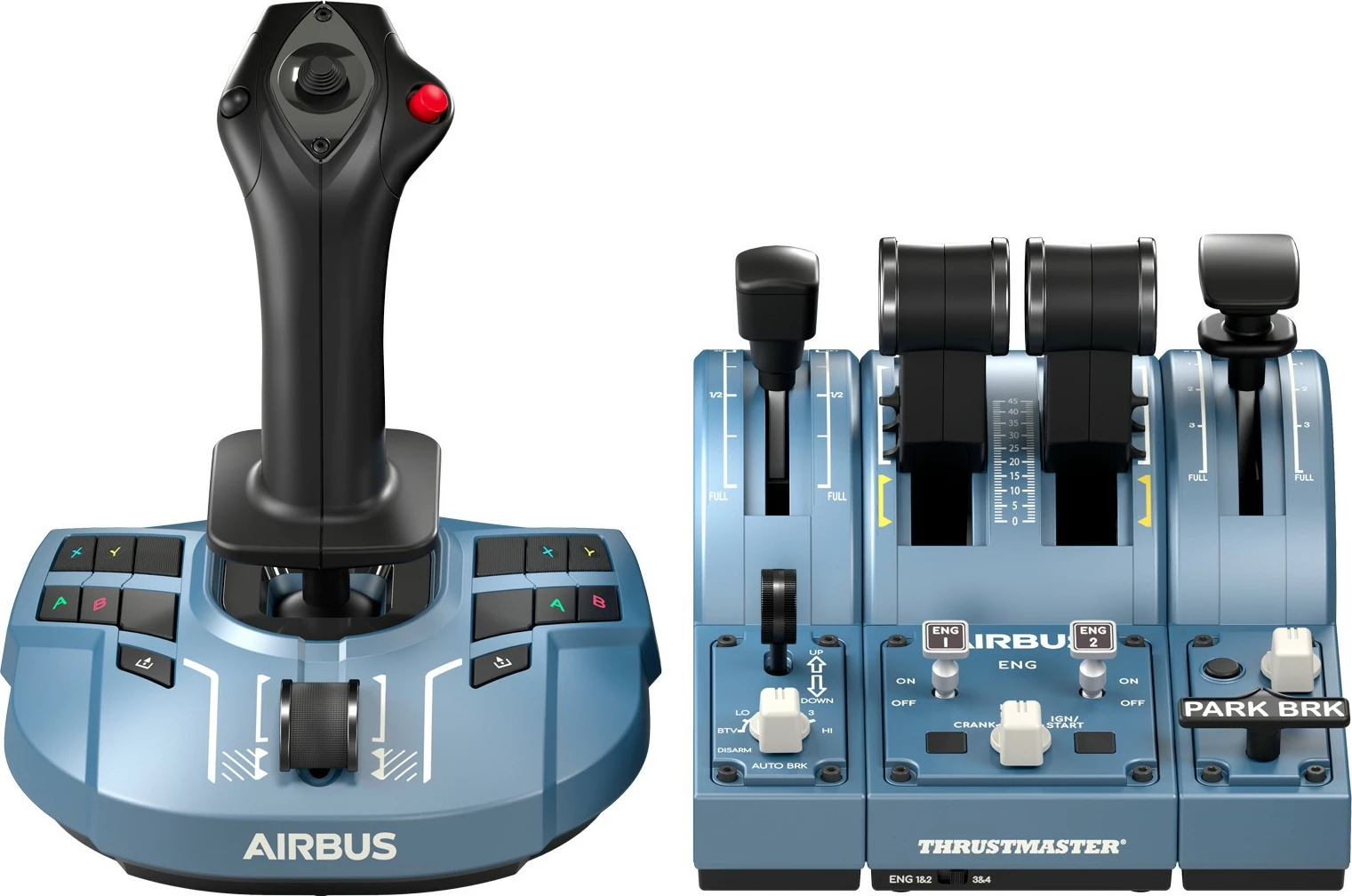 Joystick in kontrolni panel Thrustmaster TCA Captain Pack X AIRBUS Edition za Xbox/PC, moder