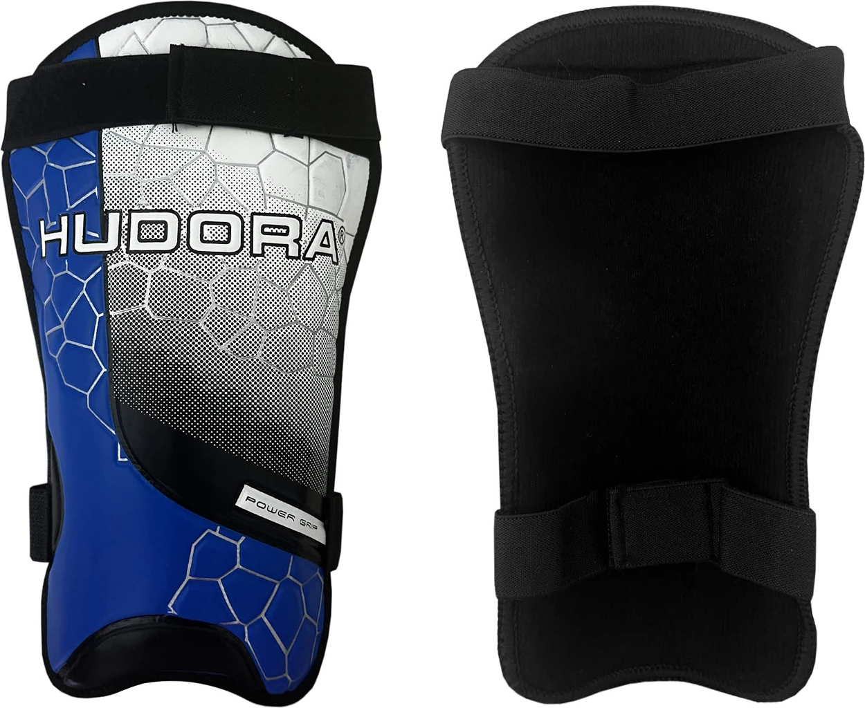 Ščitniki za golen za nogomet, Hudora Power Grip, moški, modro-beli