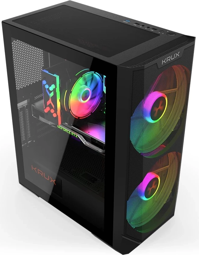 Ohišje KRUX Vortex (KRX0094), črno