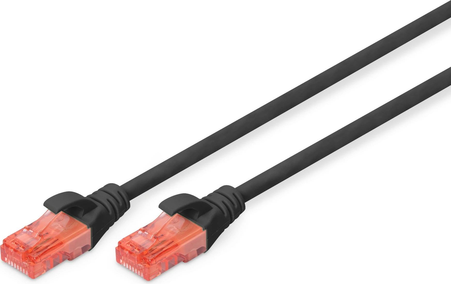 Mrežni kabel Cat6 5 m, U/UTP, RJ-45, črn — Digitus