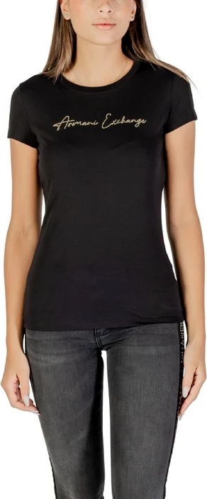 Majica Armani Exchange, ženska, črna