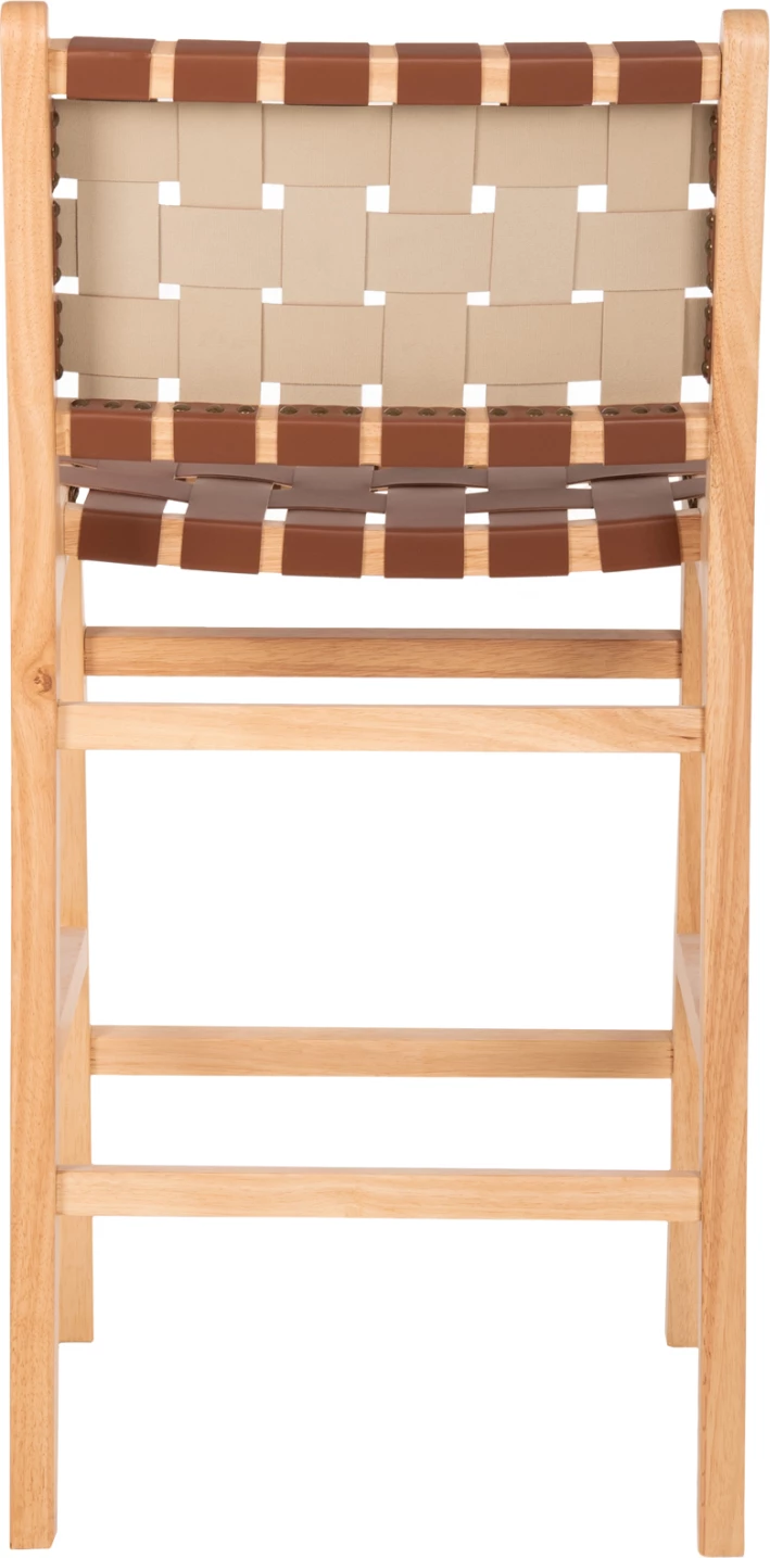 Barski stol FELIPE srednje višine FH9329.01 Toon les v naravni barvi-rjavi PU 45x47x94Hcm