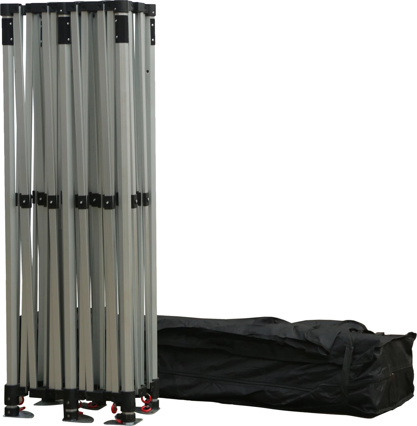 Zložljiv paviljon s 4 stranskimi senčili CRESSEN FH21099.01 aluminijast srebrn okvir-bela 3x6x3.4Hm