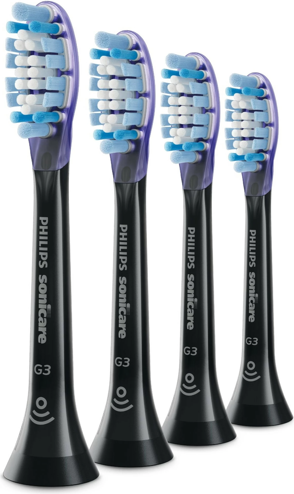 Zamenjalne glavice za skrb dlesni Philips Sonicare Premium Gum Care G3, 4 kosi, črne