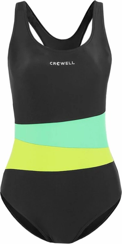 Bikini z dvojnim trakom Crowell, črno-zelene