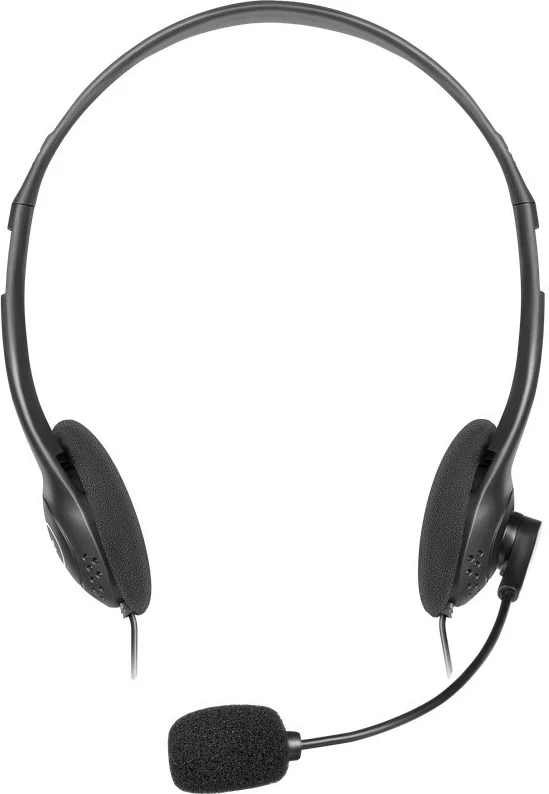 Kabelske slušalke z mikrofonom Defender Aura 102, črne