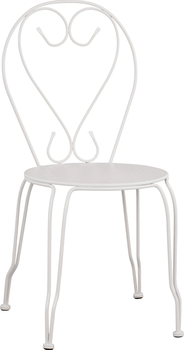 Kovinski stol Amore bel 42x48x90 cm FH5007.12