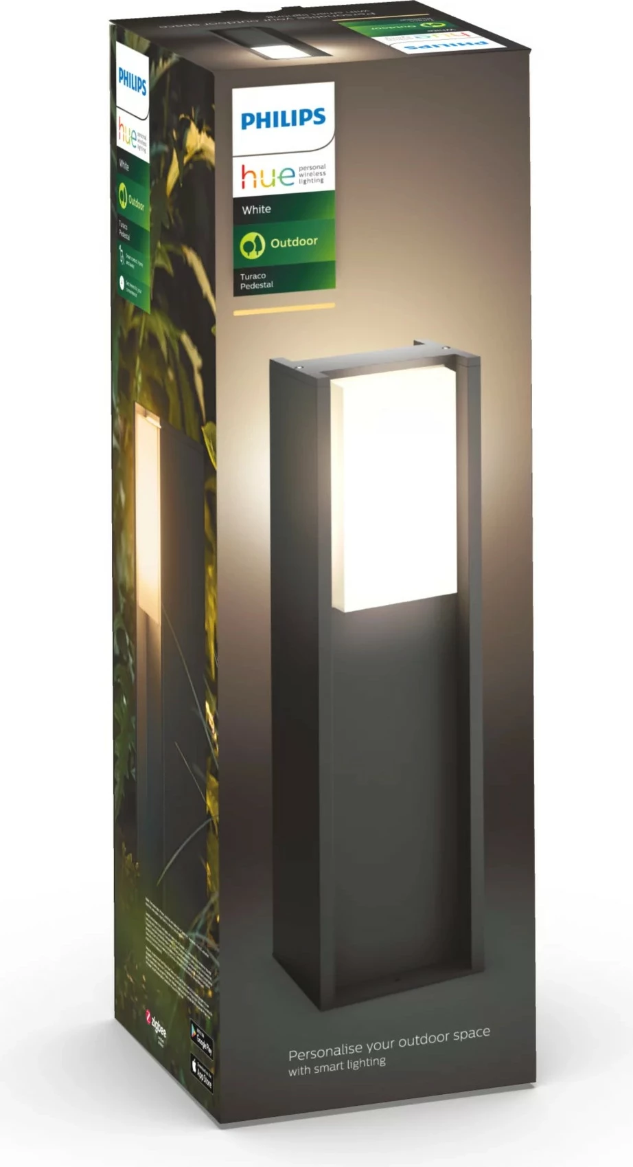 Zunanja pametna svetilka Philips Hue Turaco Sockel, 1x9W, LED, antracit