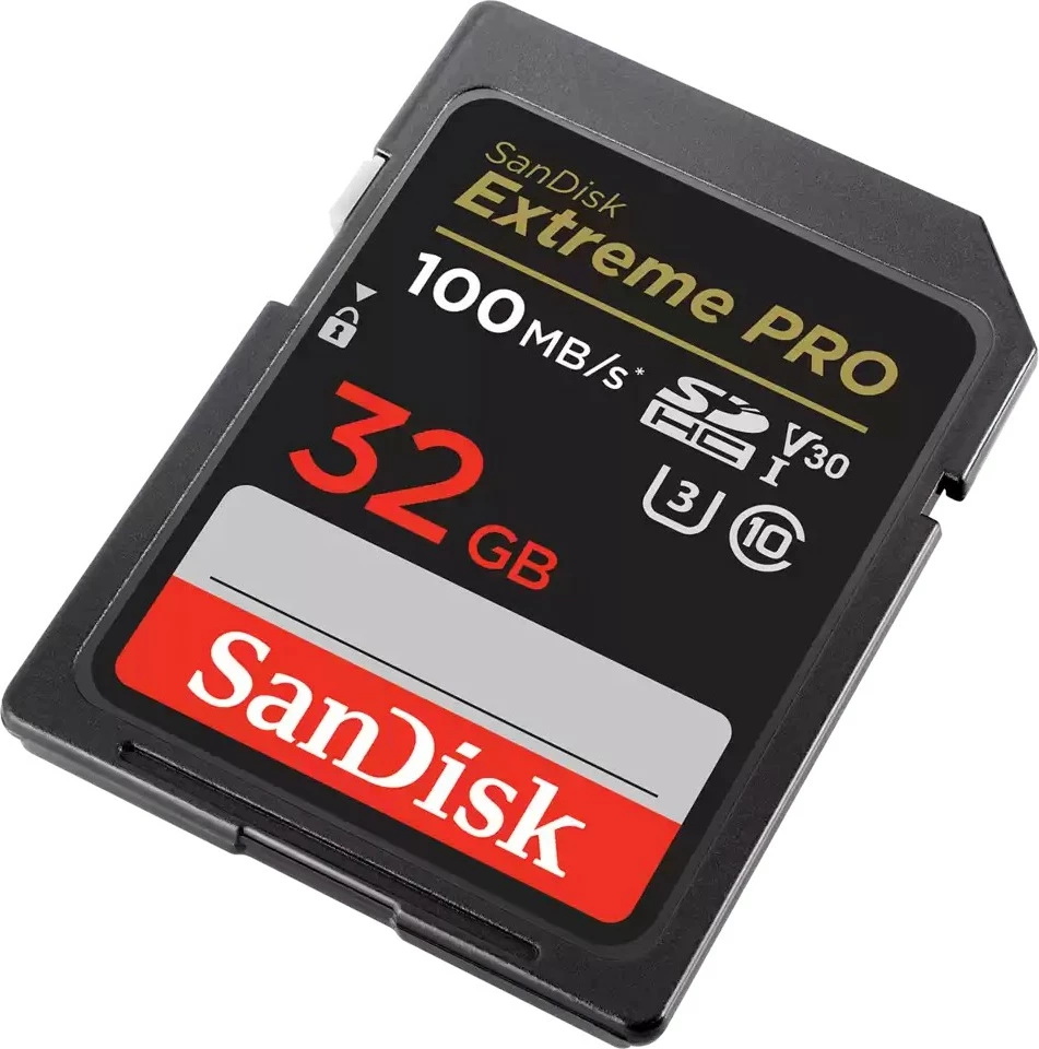 Visokozmogljiva kartica SanDisk Extreme PRO, 32 GB, SDHC, Class 10, UHS-I, črna Visokozmogljiva kartica SanDisk Extreme PRO, 32 GB, SDHC, Class 10, UHS-I, črna