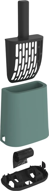 Lopata za odpadke z vrečko rotho Biala Green