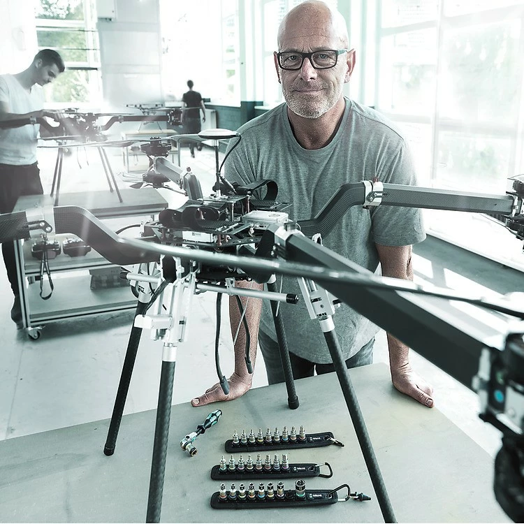 Set ključev, metrični, 1/4", 9 glav, v tekstilnem etuiju — Wera Belt A 1