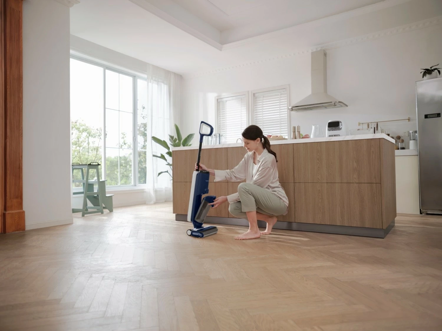 Sesalnik za hišne ljubljenčke brez kabla Tineco Floor One Switch S7, črn