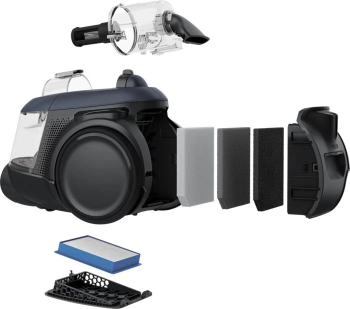 Pastralnik na suho Electrolux EL61C3DB, črn in moder