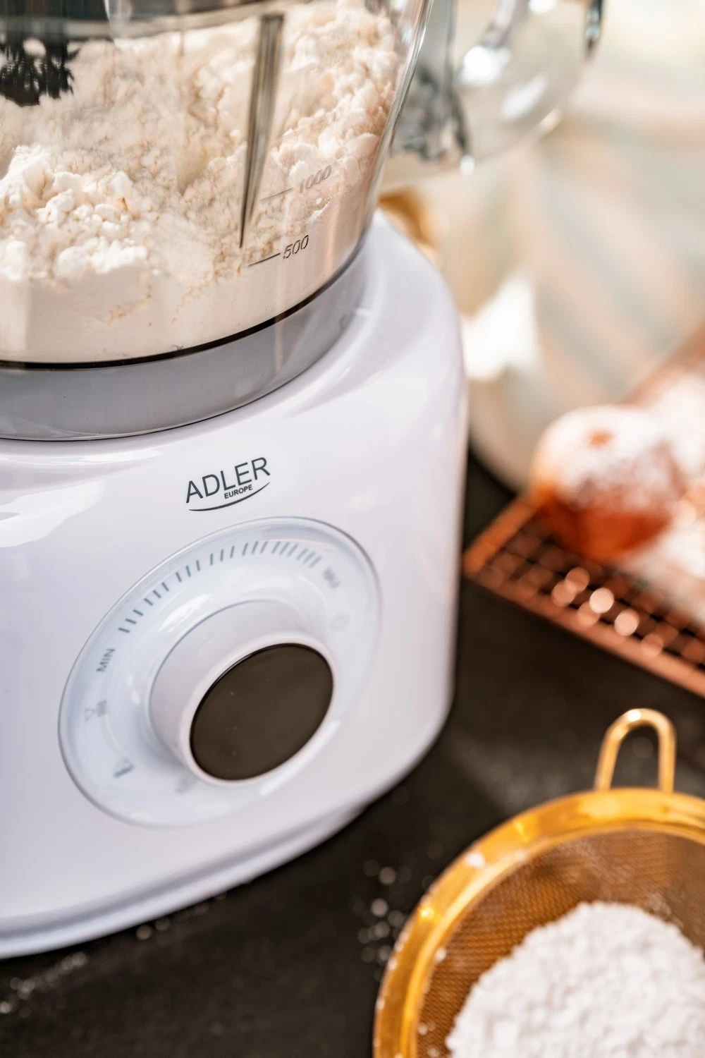 Kuhinjski procesor 1000 W, bel – Adler AD 4224