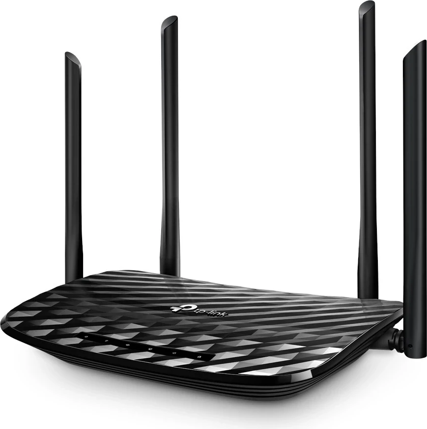 Brezžični usmerjevalnik Archer C6 TP-Link, Fast Ethernet, dvopasovni 2,4 GHz / 5 GHz, črn