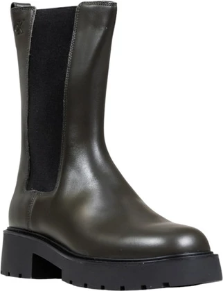 Škornji ženske Calvin Klein Jeans, sivi