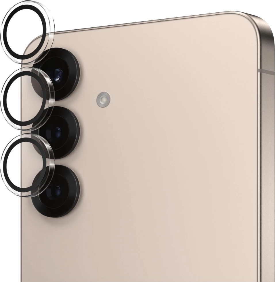 Zaščita iz kaljenega stekla za kamero PanzerGlass Hoops, Samsung Galaxy S25+, prozorna