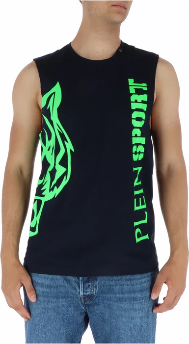 Majica brez rokavov Plein Sport, črna